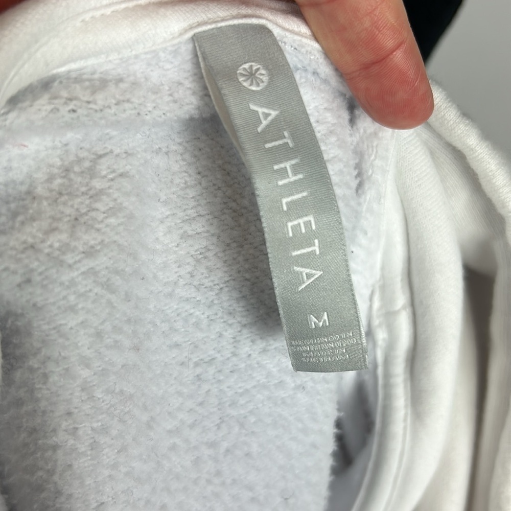 Athleta Rose Lace Tunic White Hoodie - Picture 11 of 11